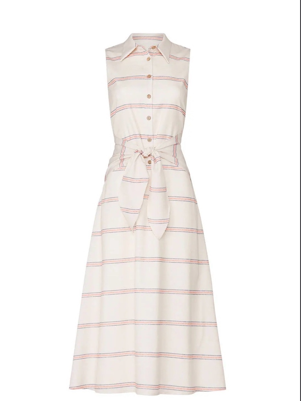 Slate & Willow XL Sleeveless Tie Waist Polo Dress Striped